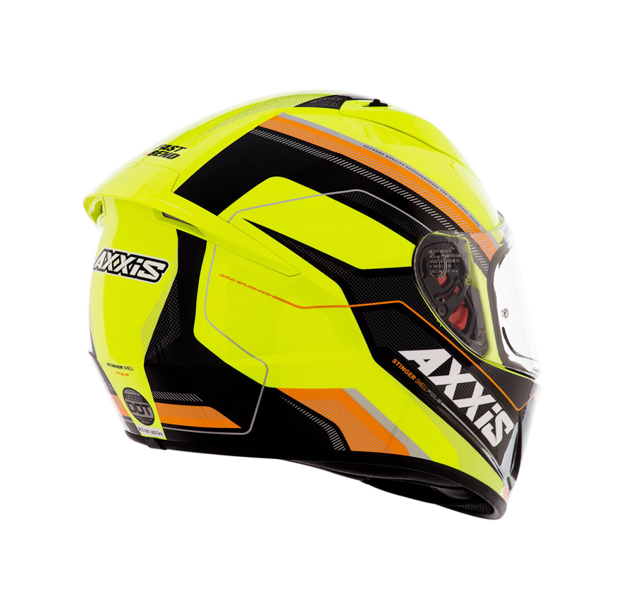 CASCO AXXIS POLE AMARILLO NARANJO FLUOR