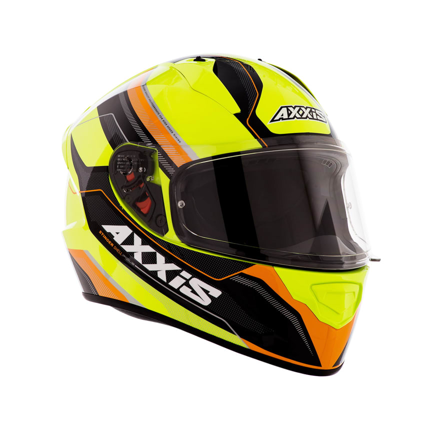 CASCO AXXIS POLE AMARILLO NARANJO FLUOR