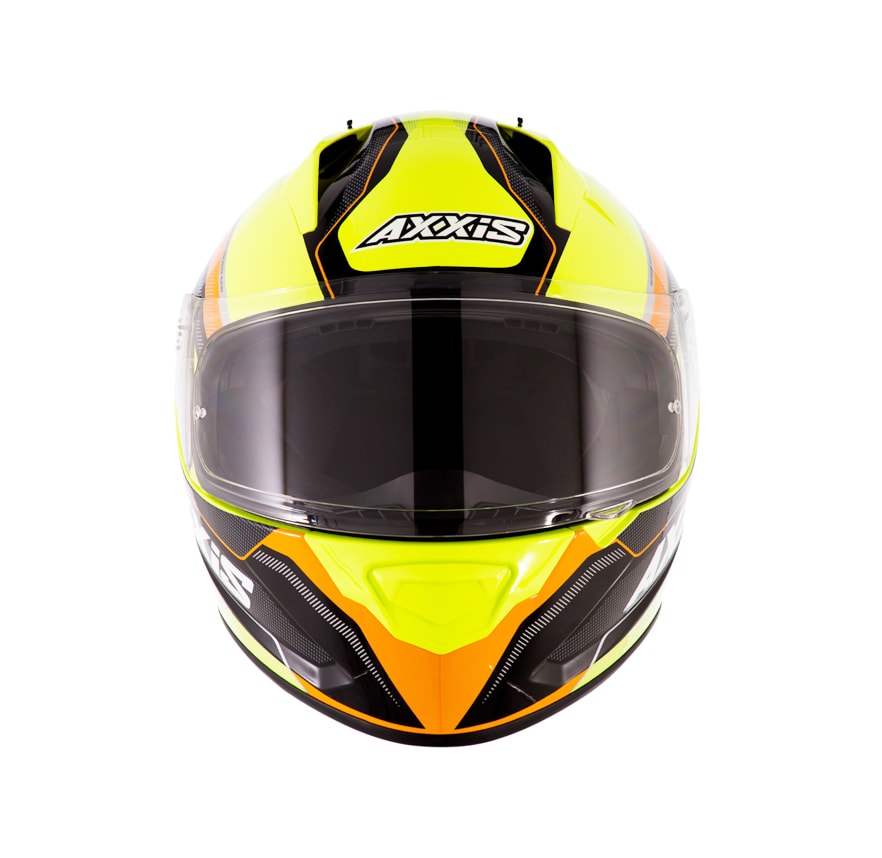 CASCO AXXIS POLE AMARILLO NARANJO FLUOR