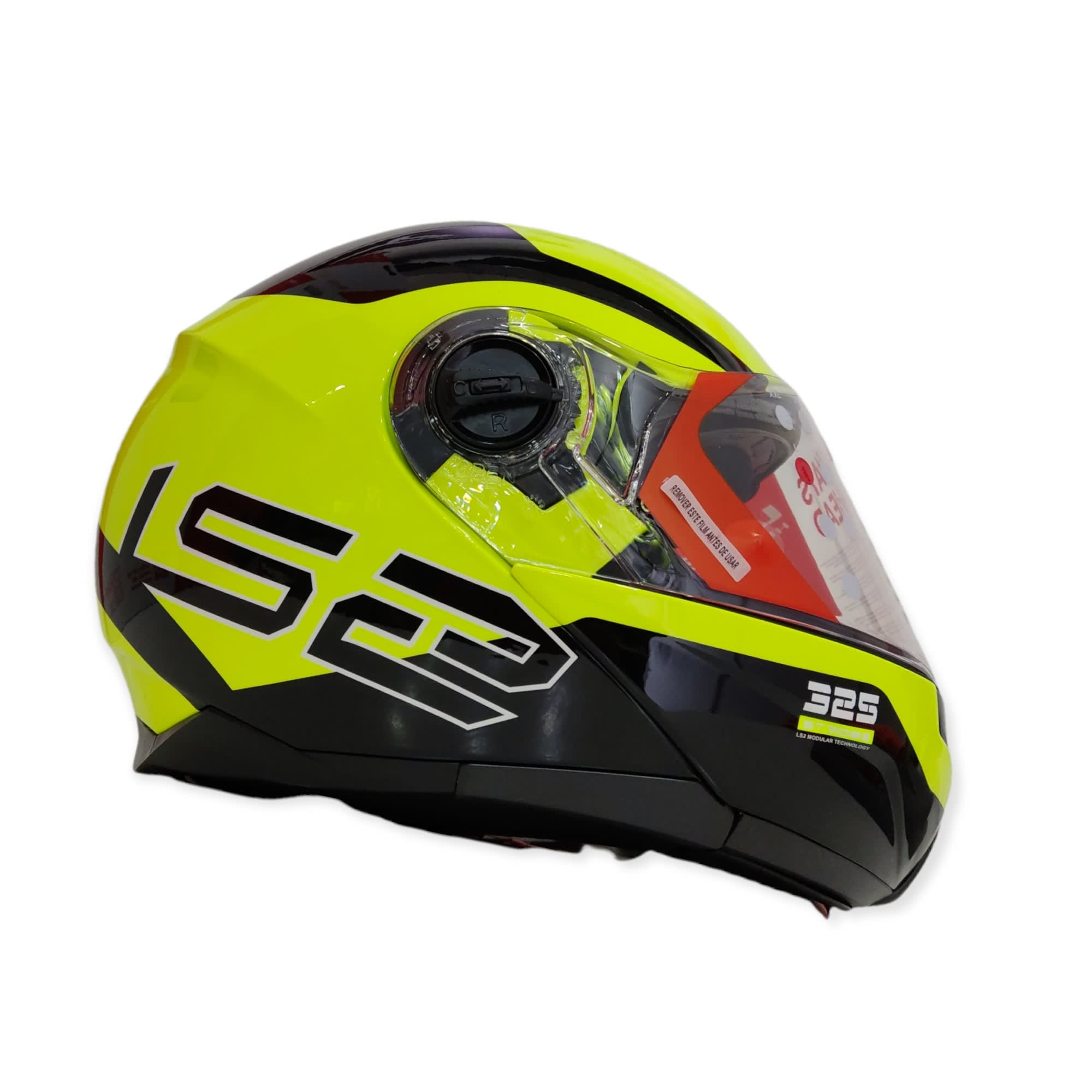 CASCO LS2 FF 325 STROBE CIVIK NEGRO AMARILLO