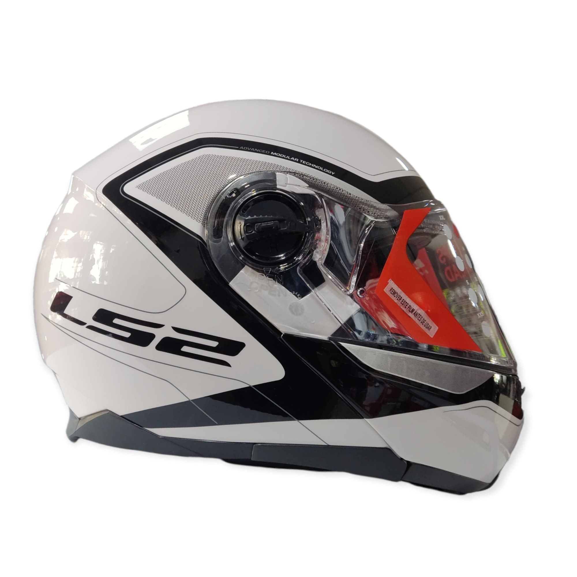 CASCO LS2 FF 325 STROBE CIVIK BLANCO NEGRO