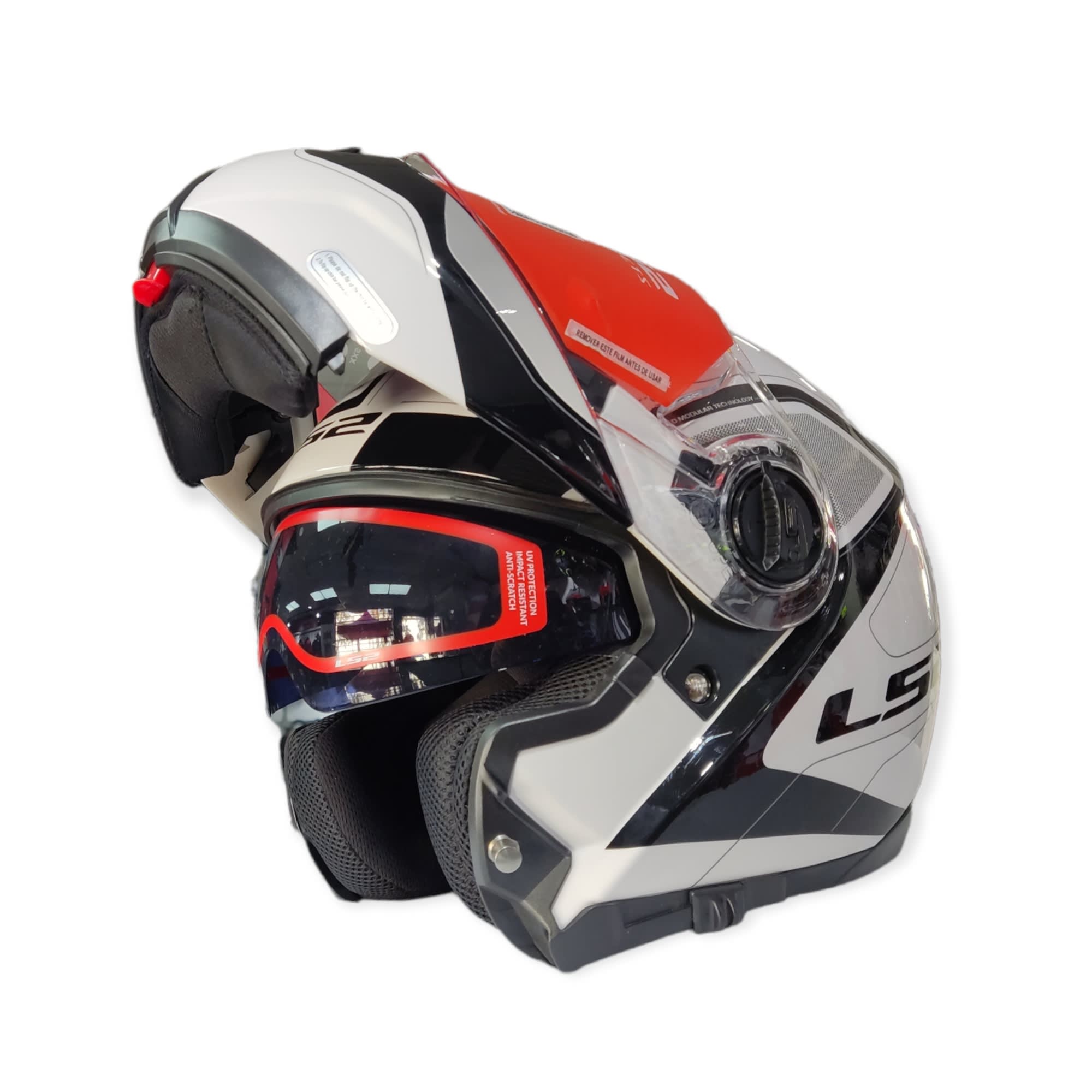 CASCO LS2 FF 325 STROBE CIVIK BLANCO NEGRO