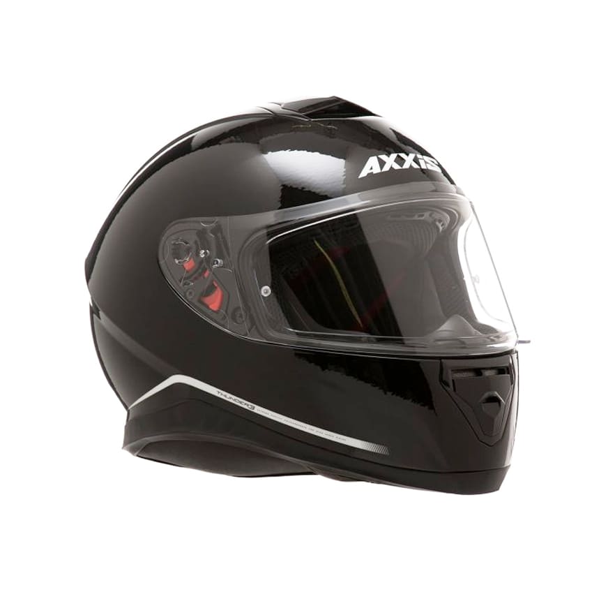 CASCO AXXIS THUNDER SOLID NEGRO BRILLANTE