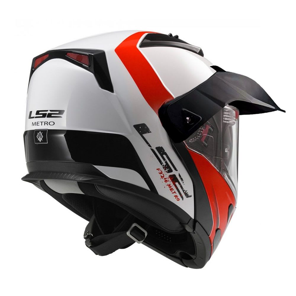 CASCO LS2 FF 324 METRO RAPID BLANCO ROJO