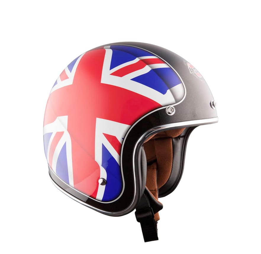 CASCO LS2 OF 583 BOBBER UNION JACK AZUL/ROJO