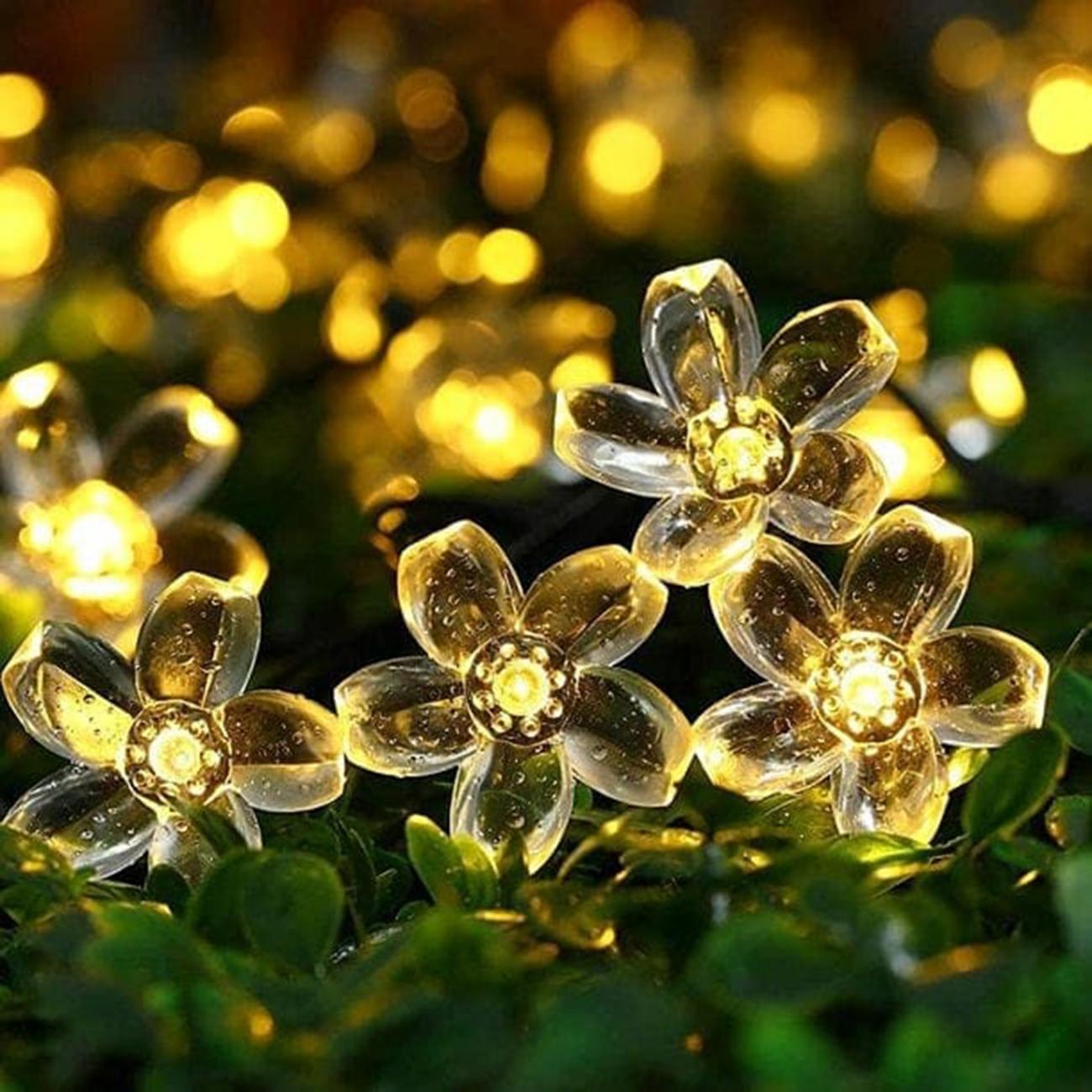 LUZ SOLAR FLOR CALIDA DECORATIVA 30 LED 6M