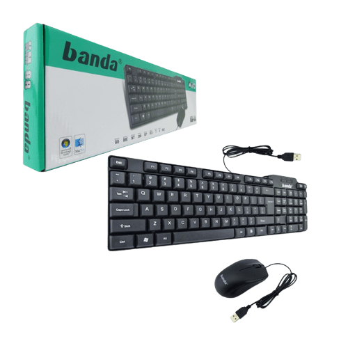122440 TECLADO +MAUSE CON CABLE KM-88 BANDA