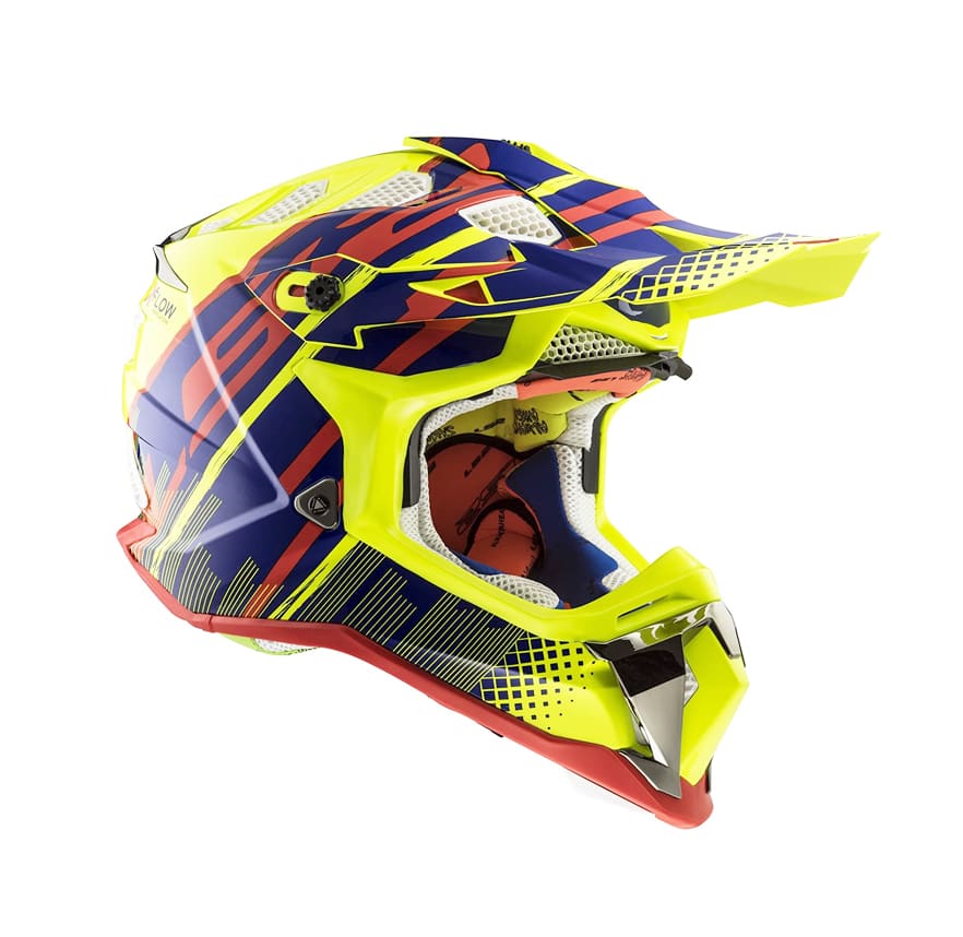 CASCO LS2 MX 470 SUBVERTER BOMBER AMLLO/AZU/ROJO