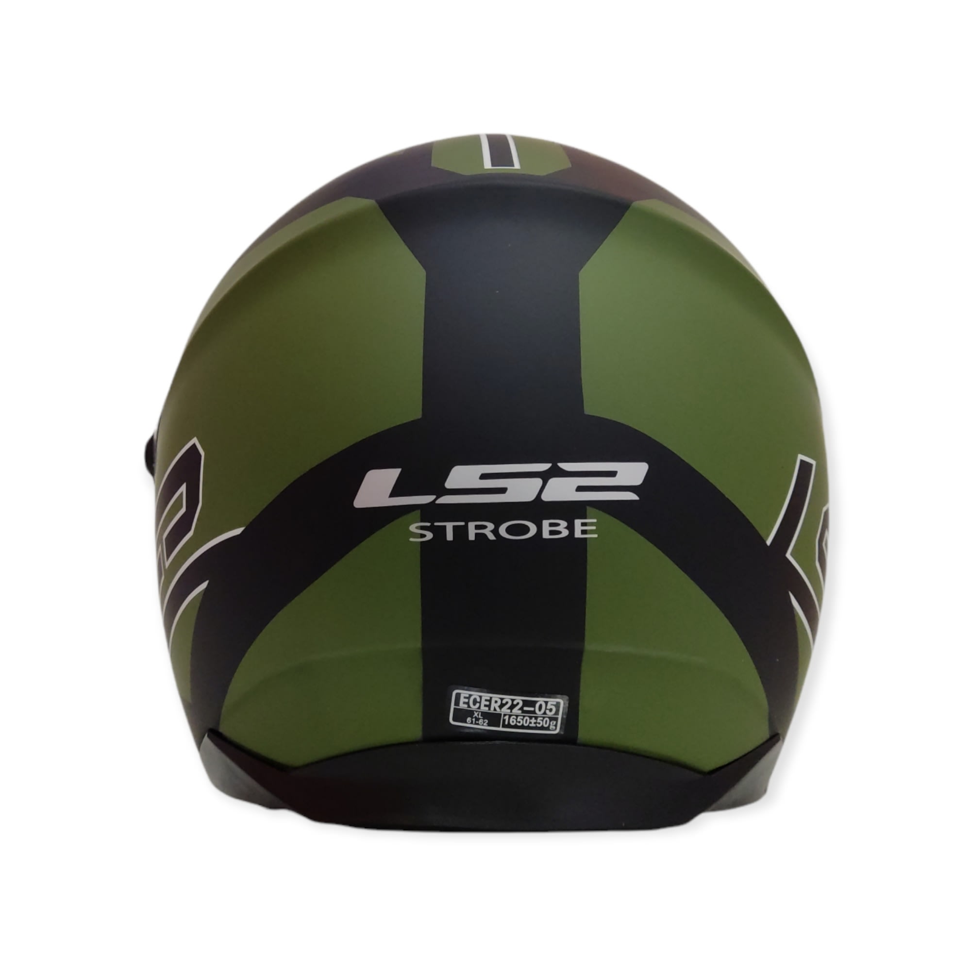 CASCO LS2 FF 325 STROBE ZONE NEGRO VERDE MILITAR