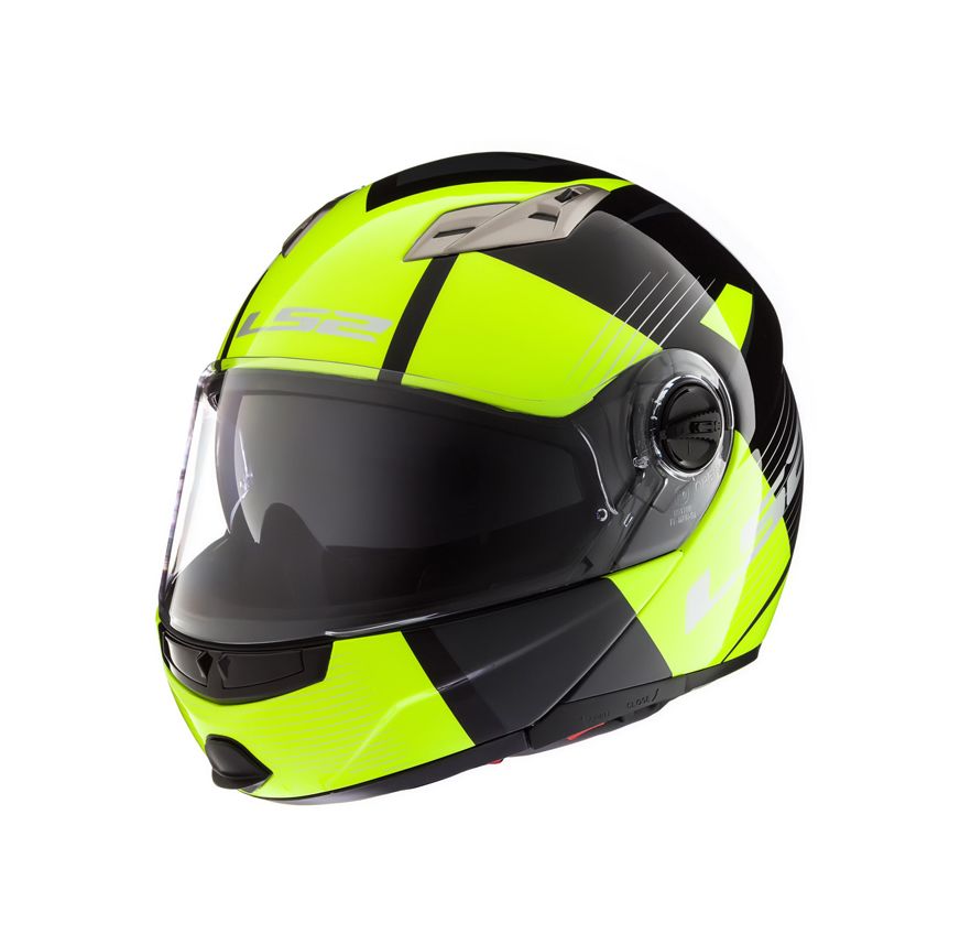 CASCO LS2 FF370 MILAN NEGRO/AMARILLO