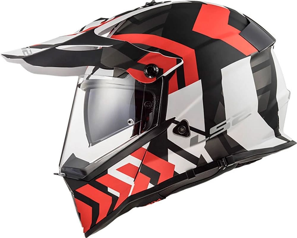 CASCO LS2 MX 436 EVO EXTREME NGO/ROJO
