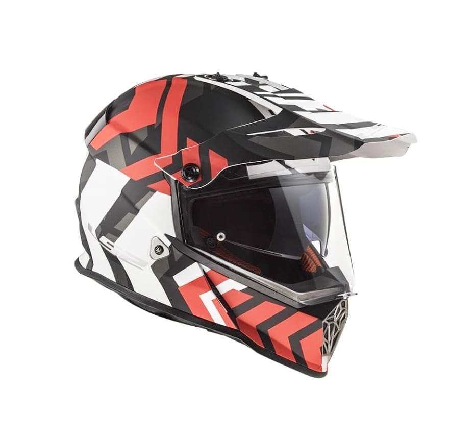 CASCO LS2 MX 436 EVO EXTREME NGO/ROJO