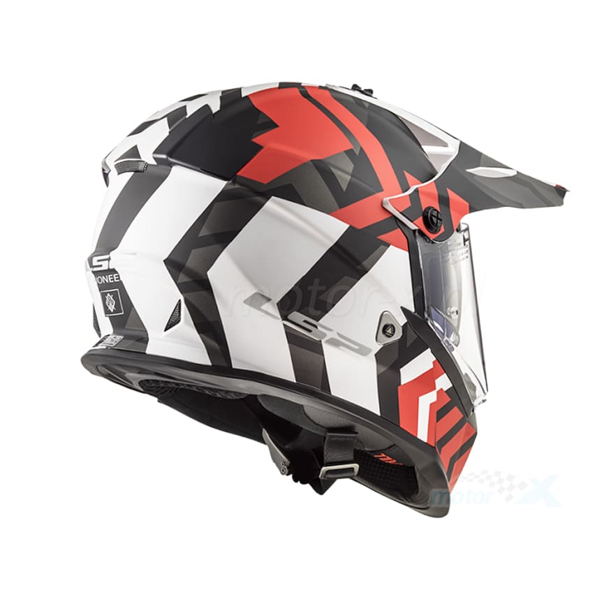 CASCO LS2 MX 436 EVO EXTREME NGO/ROJO