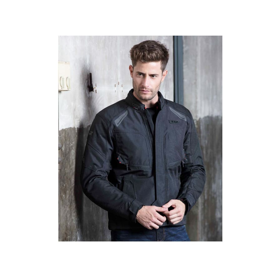 CHAQUETA LS2 PHASE NEGRA HOMBRE