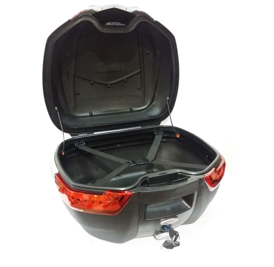 MALETA TOP CASE REX E-62 DE 38 LITROS NEG/GRIS