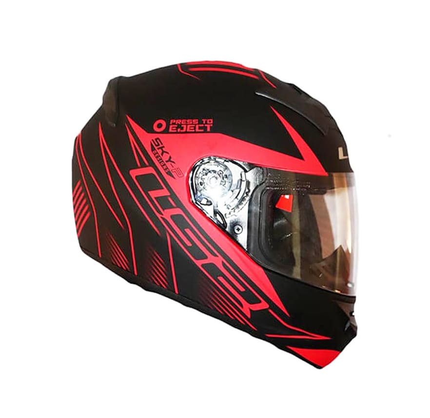 CASCO LS2 FF 352 LIGHTER NEGRO ROJO