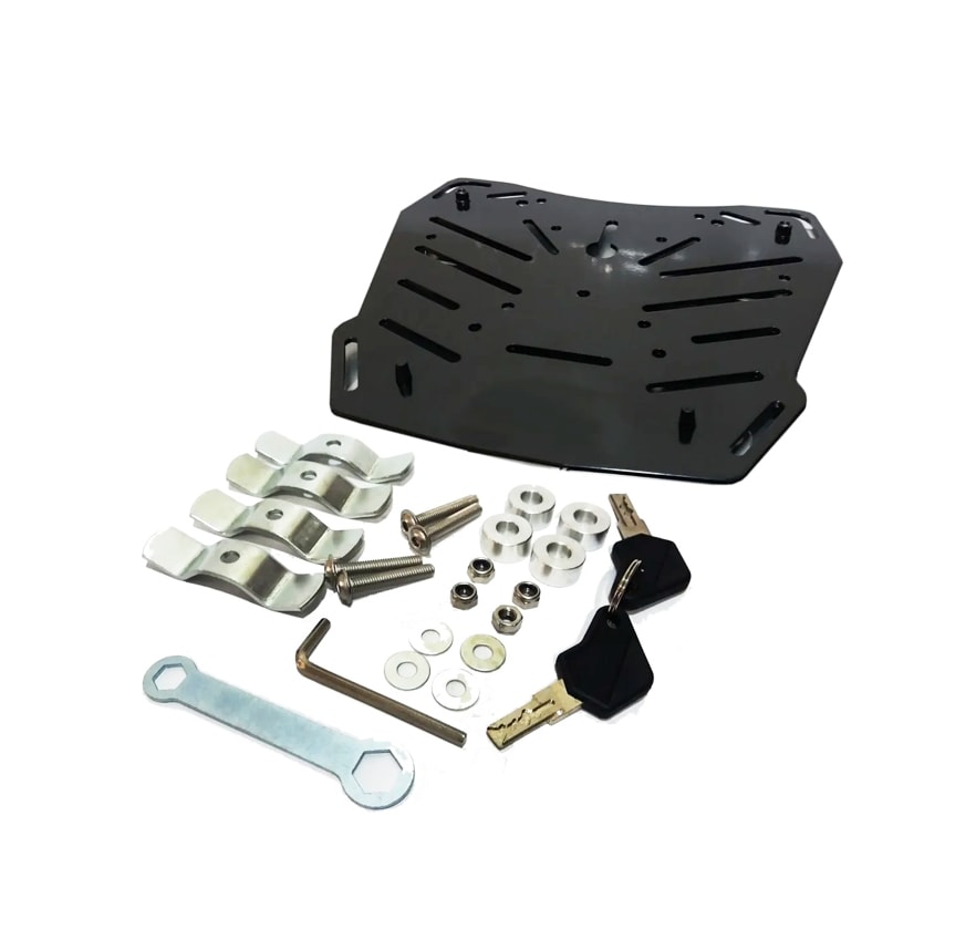 MALETA TOP CASE ALUMINIO E-70 NEGRA