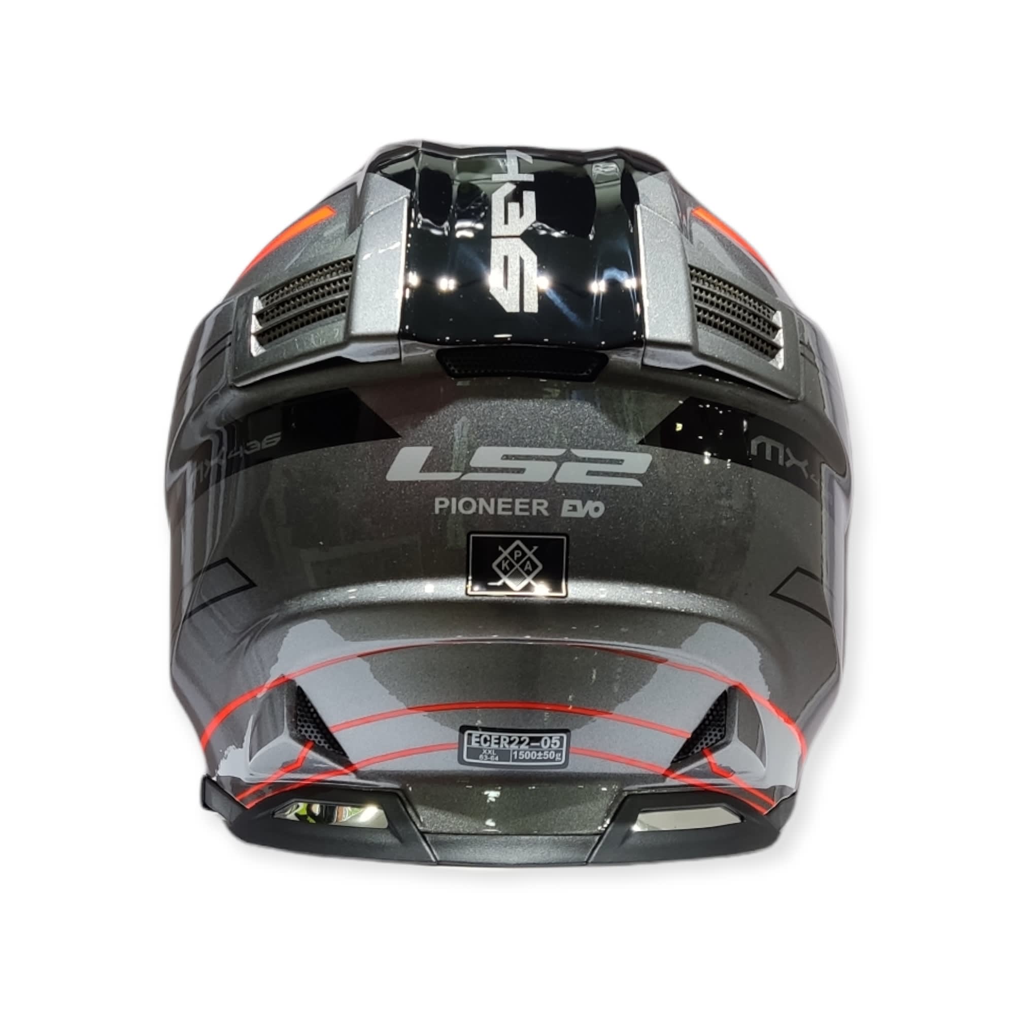 CASCO LS2 MX 436 PIONEER EVO KNIGHT NARANJA TITANIUM
