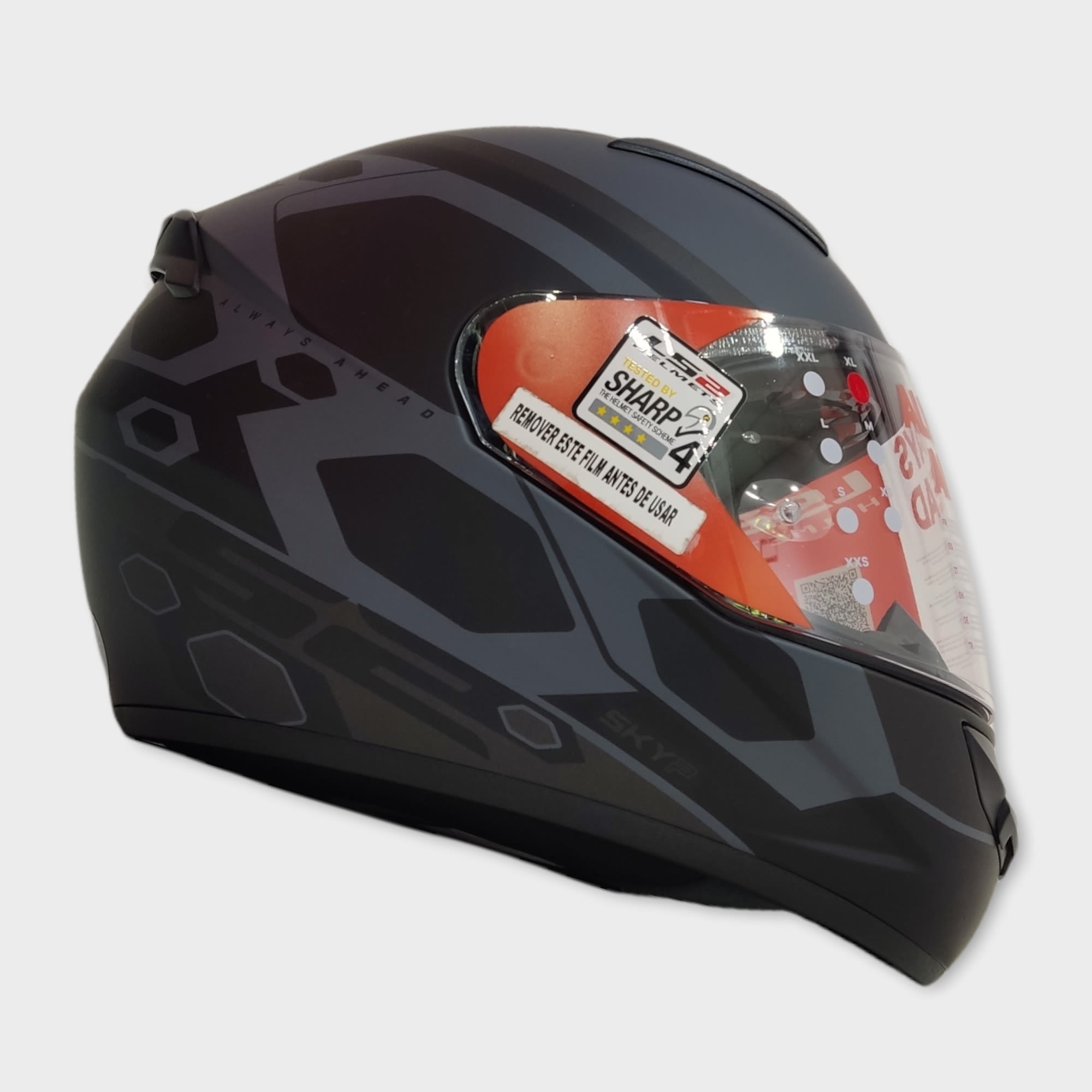 CASCO LS2 FF 352 MEIN NEG GRIS MAT