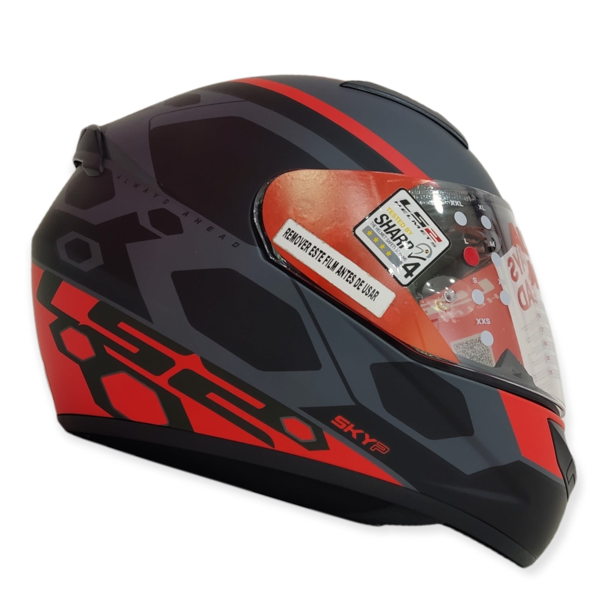LS2 FF 352 MEIN MATT BLACK RED