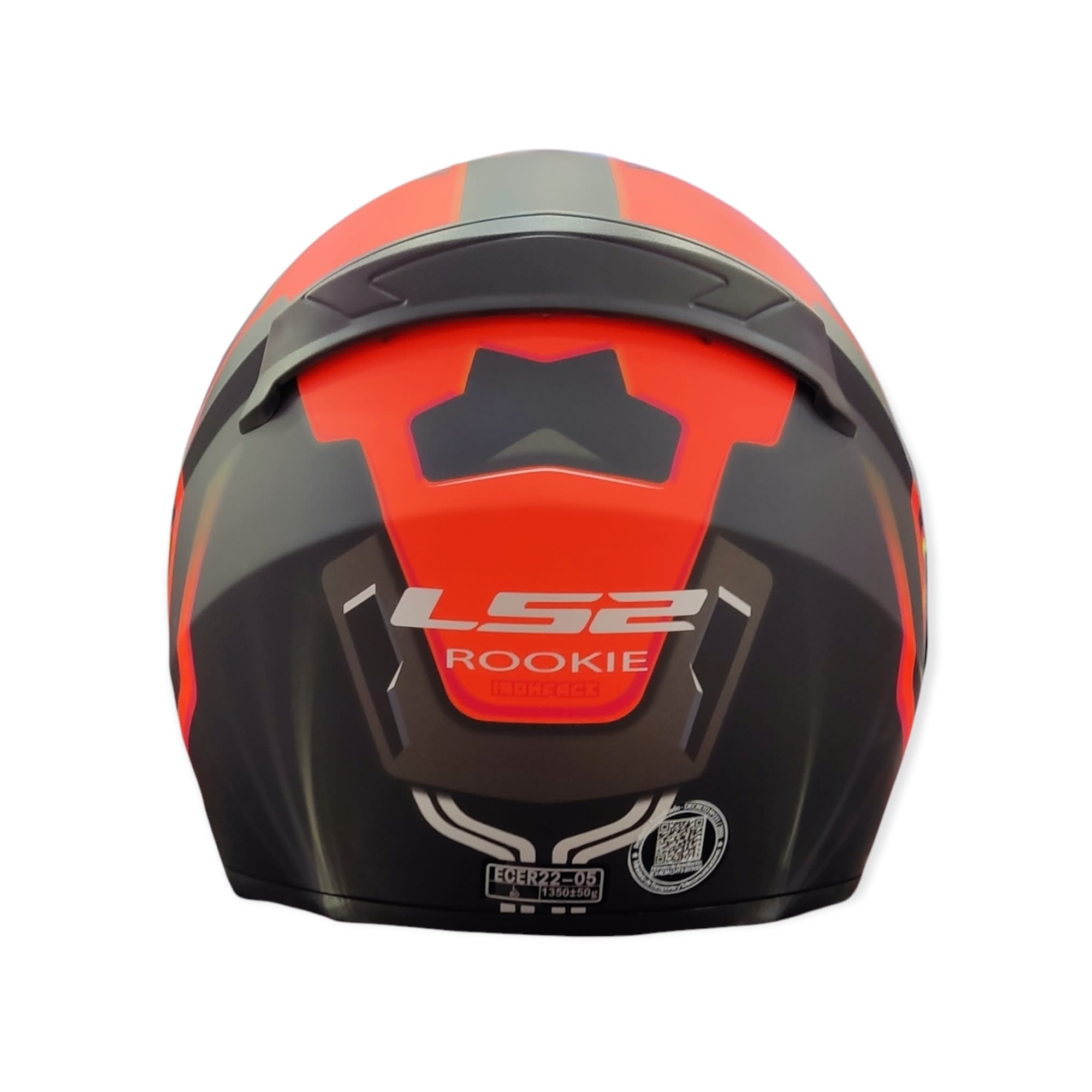 LS2 FF 352 IRONFACE MATT BLACK NEON ORANGE