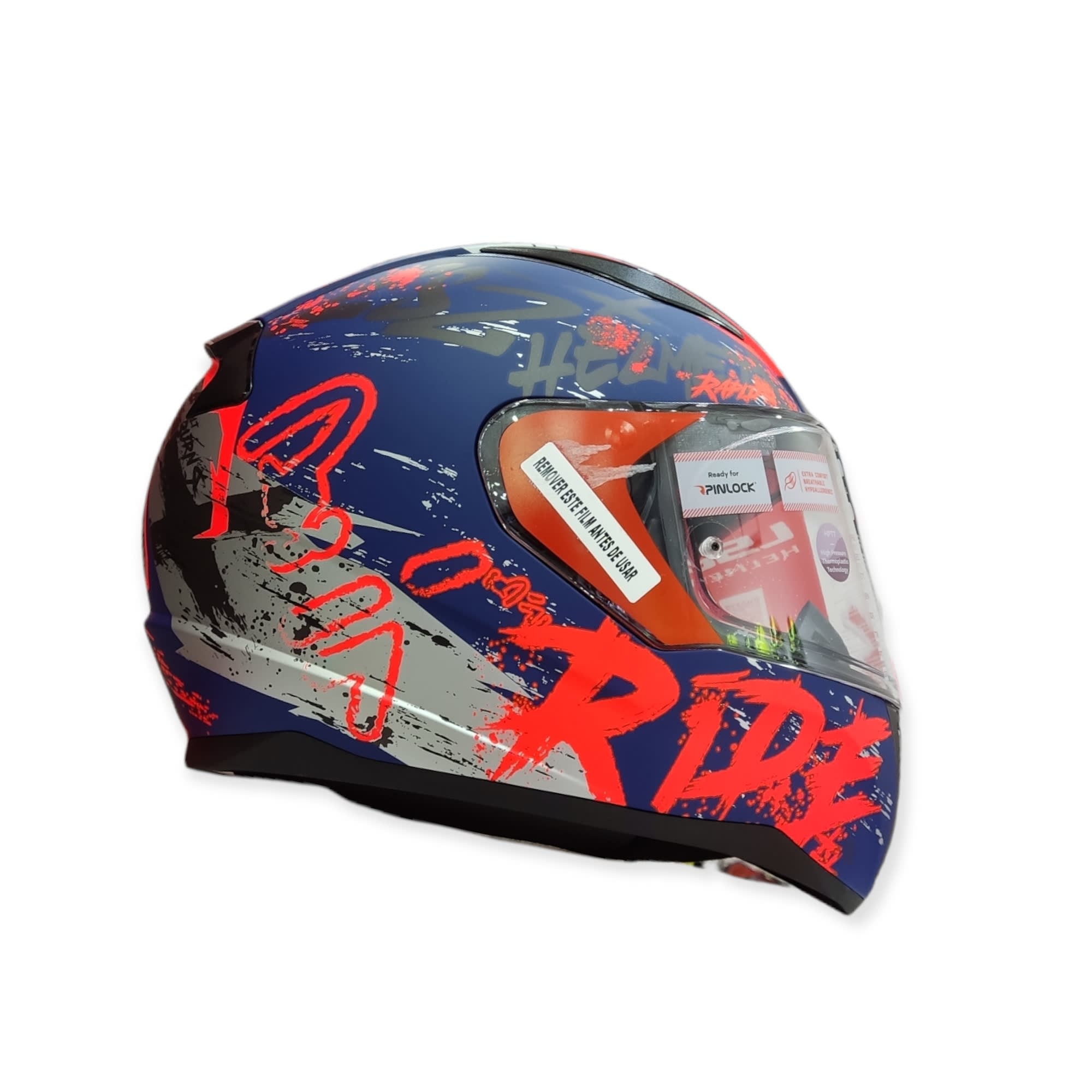 CASCO LS2 FF 353 RAPID NAUGHTY AZUL NARANJO MAT