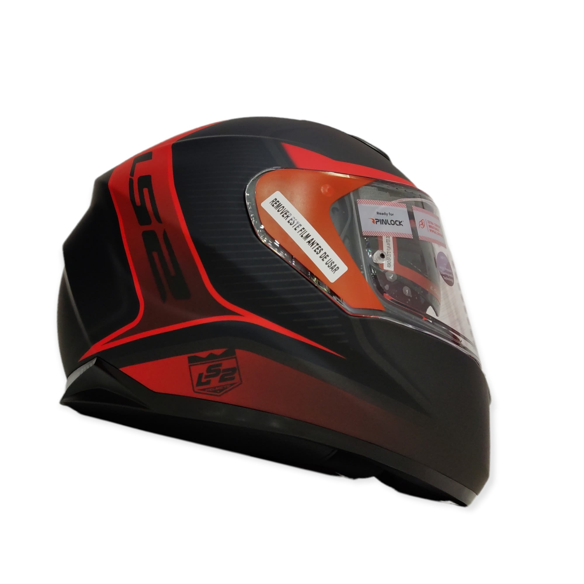 CASCO LS2 FF 320 STREAM EVO FLAUX NEGRO ROJO