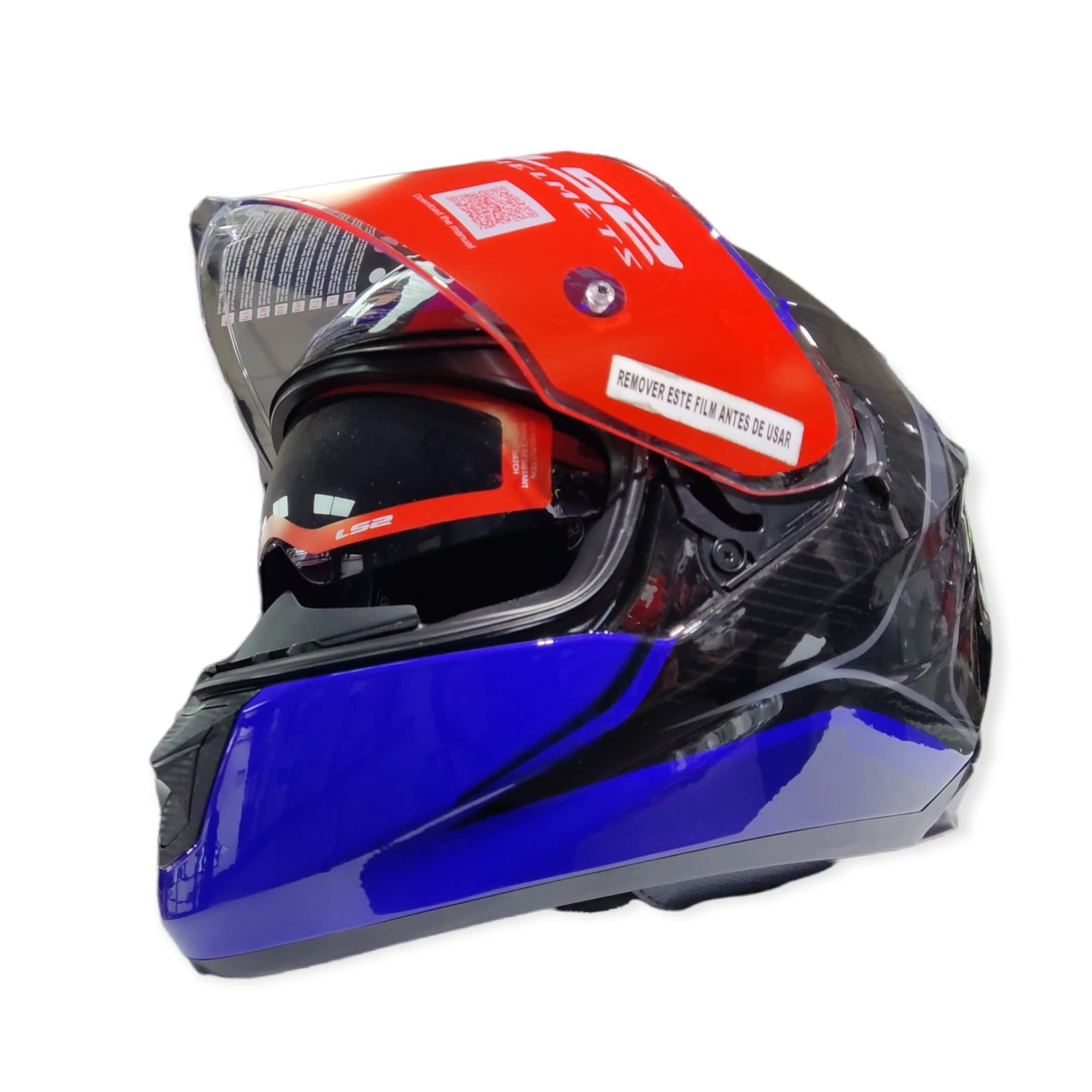 CASCO LS2 FF 320 STREAM EVO FLAUX NEGRO AZUL