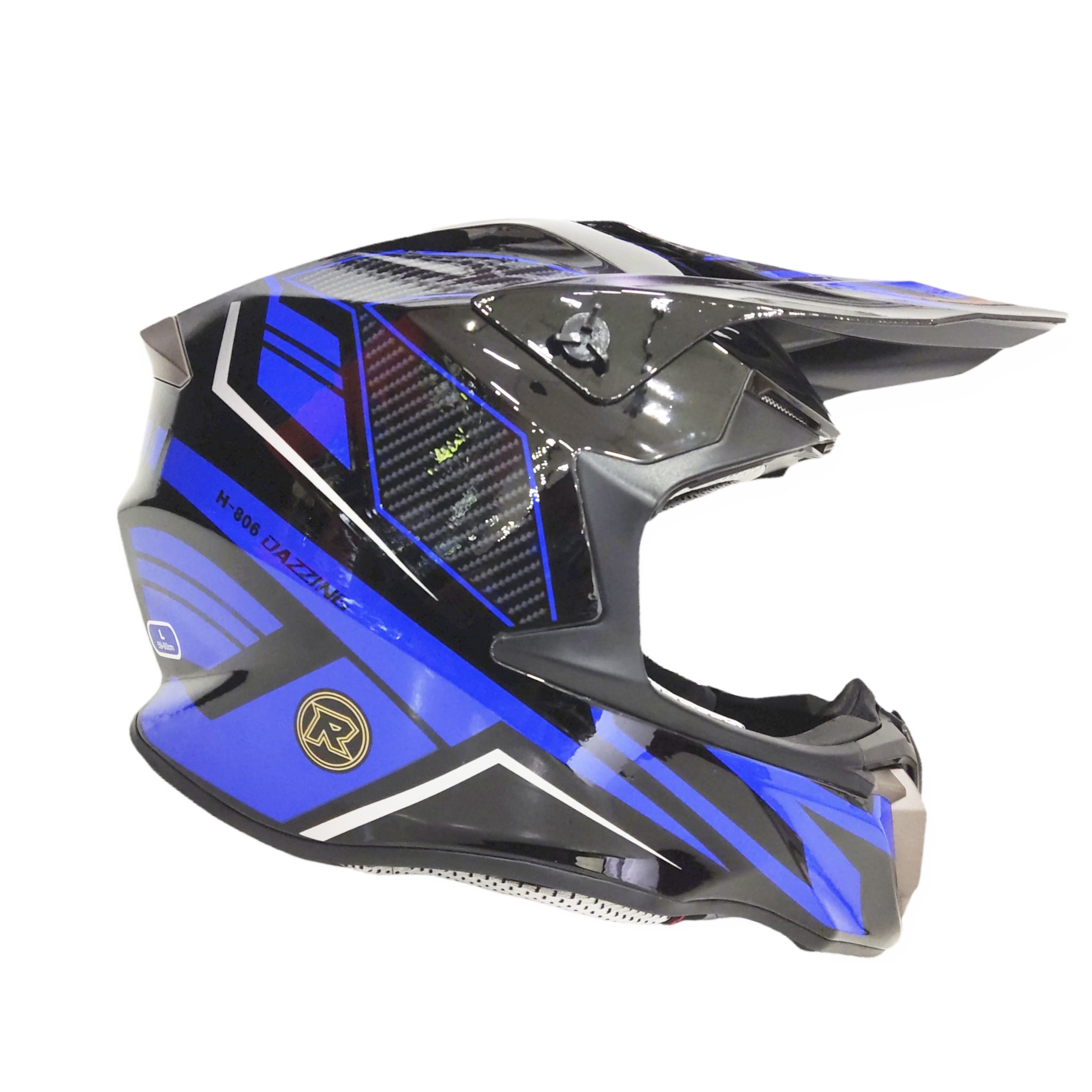CASCO CROSS AREX MR-806 NEGRO AZUL