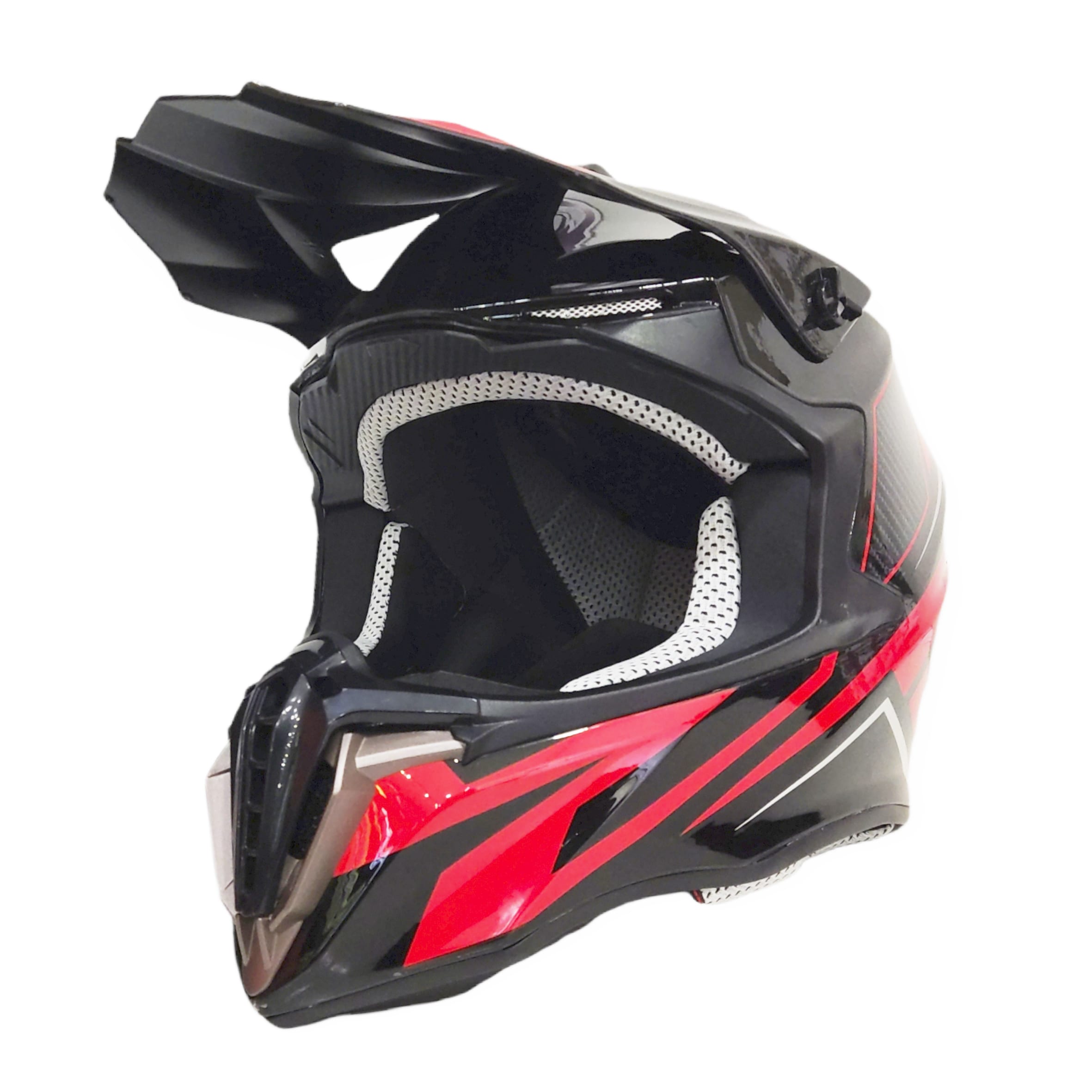 CASCO CROSS AREX MR-806 NEGRO ROJO