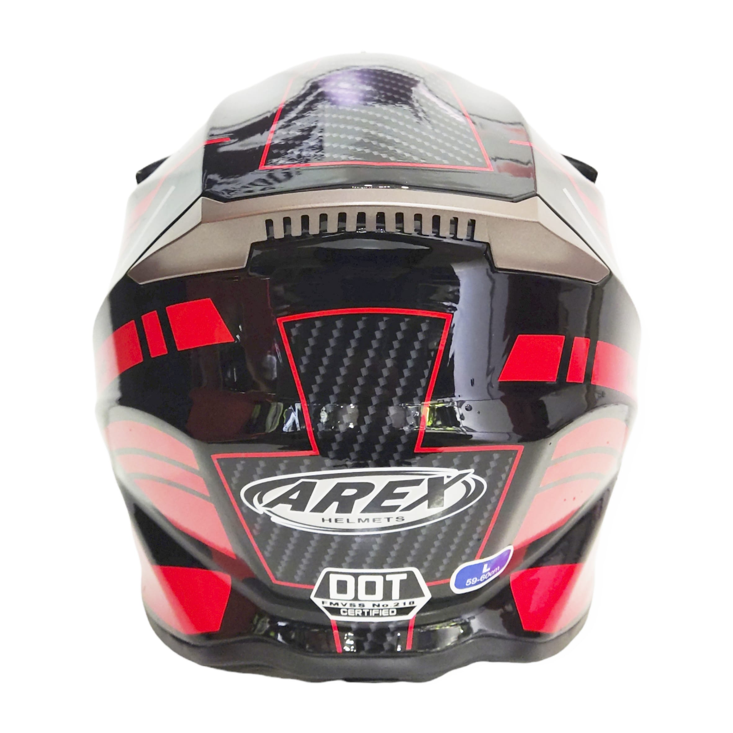 CASCO CROSS AREX MR-806 NEGRO ROJO