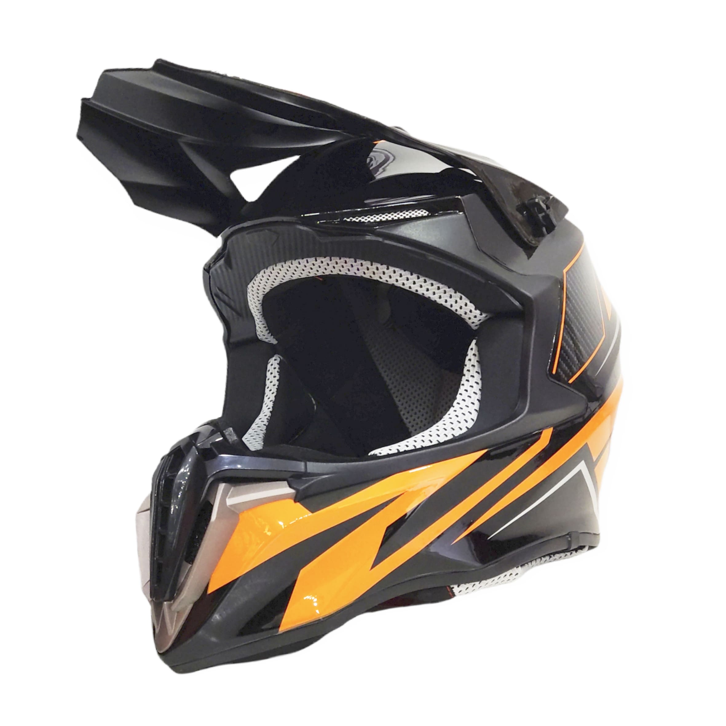 CASCO CROSS AREX MR-806 NEGRO NARANJO