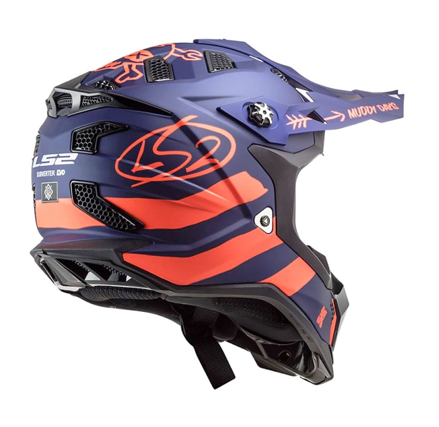 CASCO LS2 MX700 SUBVERTER EVO CARGO AZUL NARANJA MATE