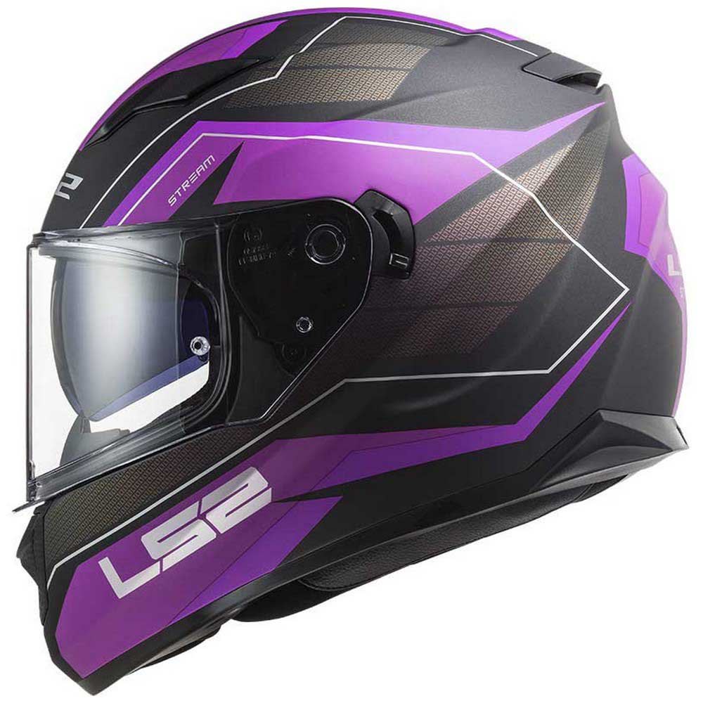 CASCO LS2 FF 320 STREAM EVO MERCURY TITANIUM MORADO MATTE