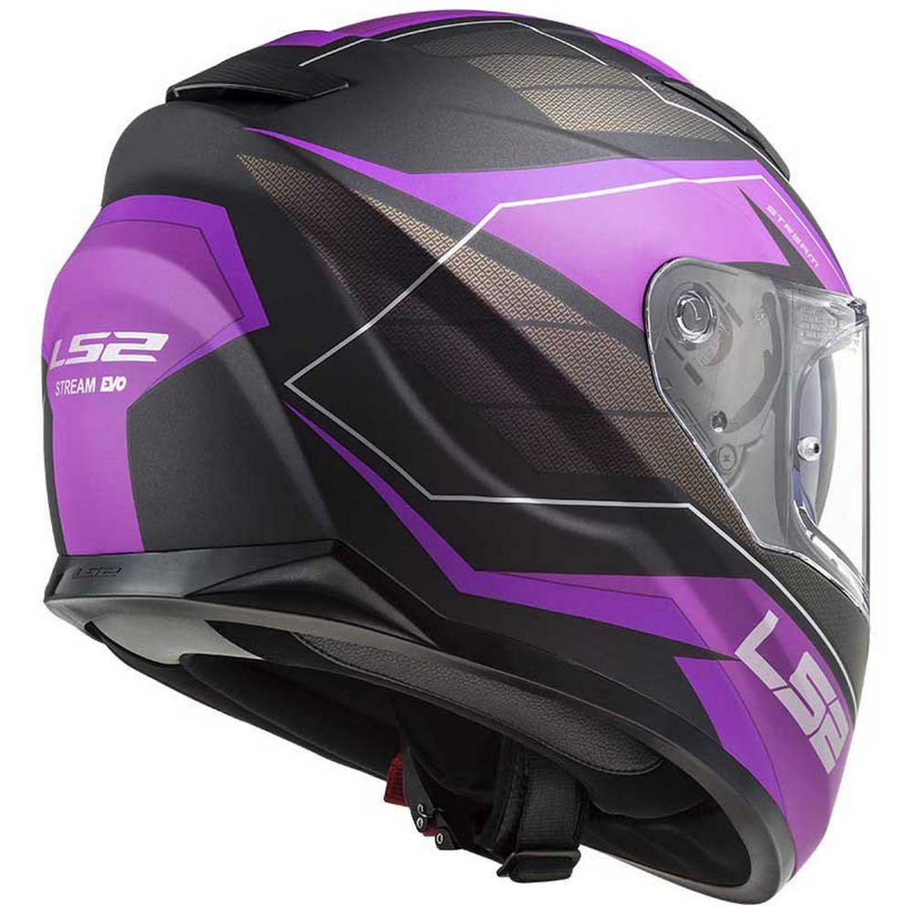 CASCO LS2 FF 320 STREAM EVO MERCURY TITANIUM MORADO MATTE