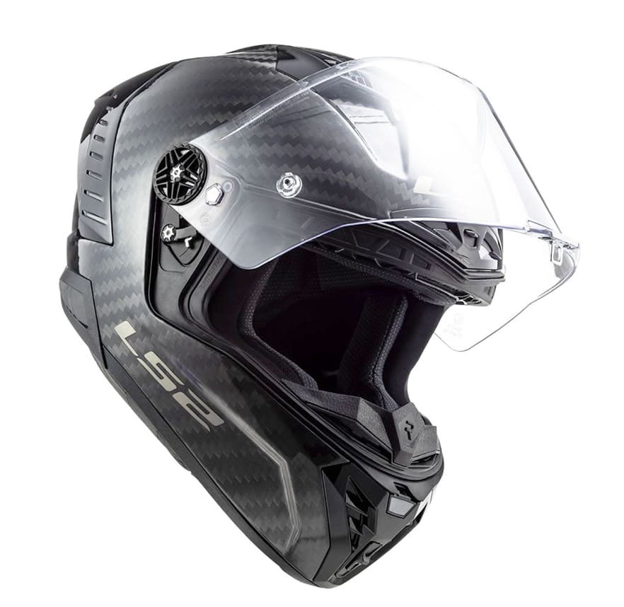 CASCO LS2 FF 805 THUNDER RACING1 SOLID CARBON MATTE