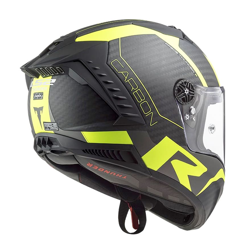 CASCO LS2 FF 805 THUNDER RACING1 MATE AMARILLO