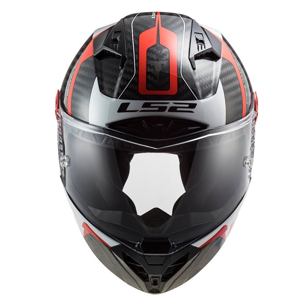 CASCO LS2 FF 805 THUNDER RACING1 ROJO BLANCO