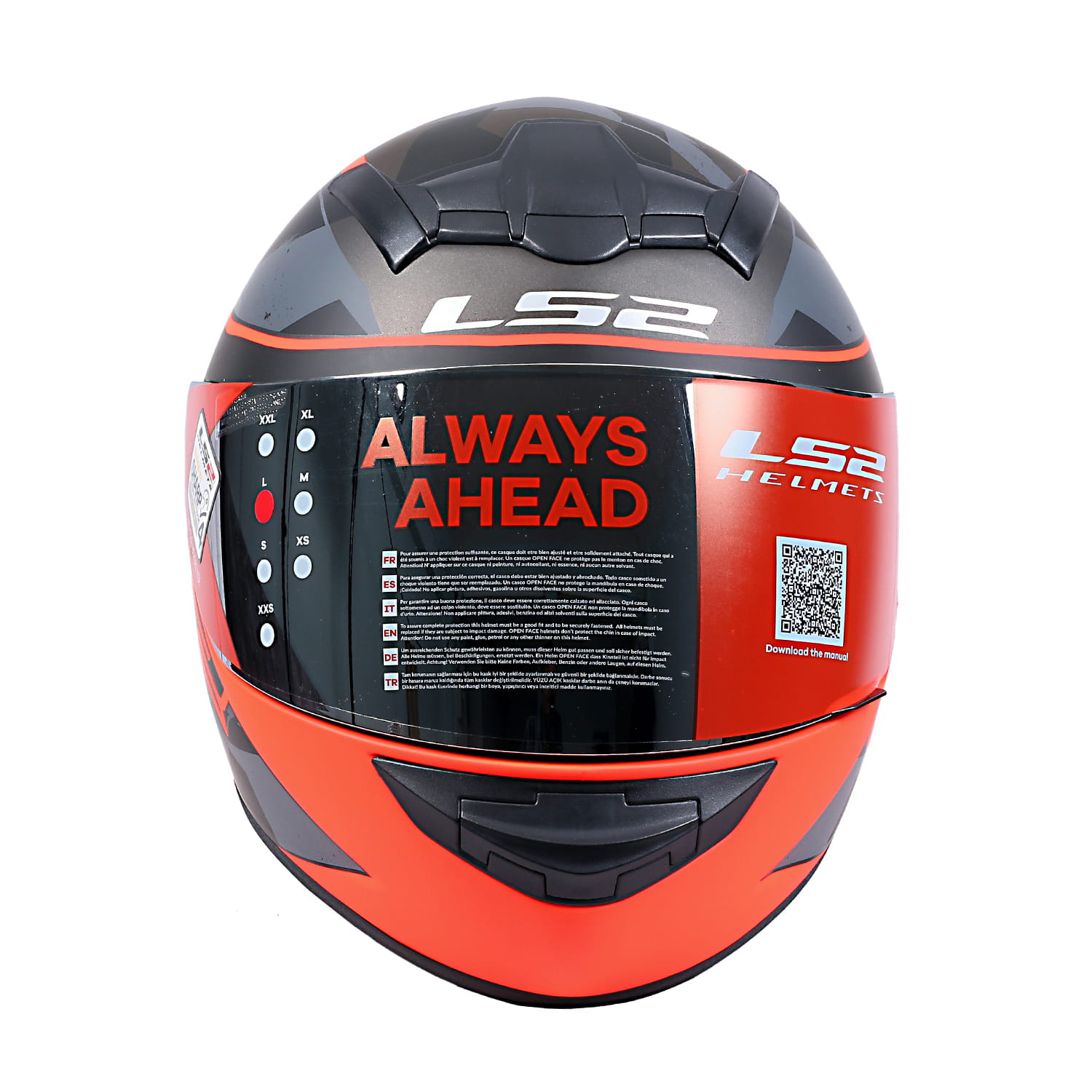 CASCO LS2 FF 352 RECRUIT NGO NARANJO MAT