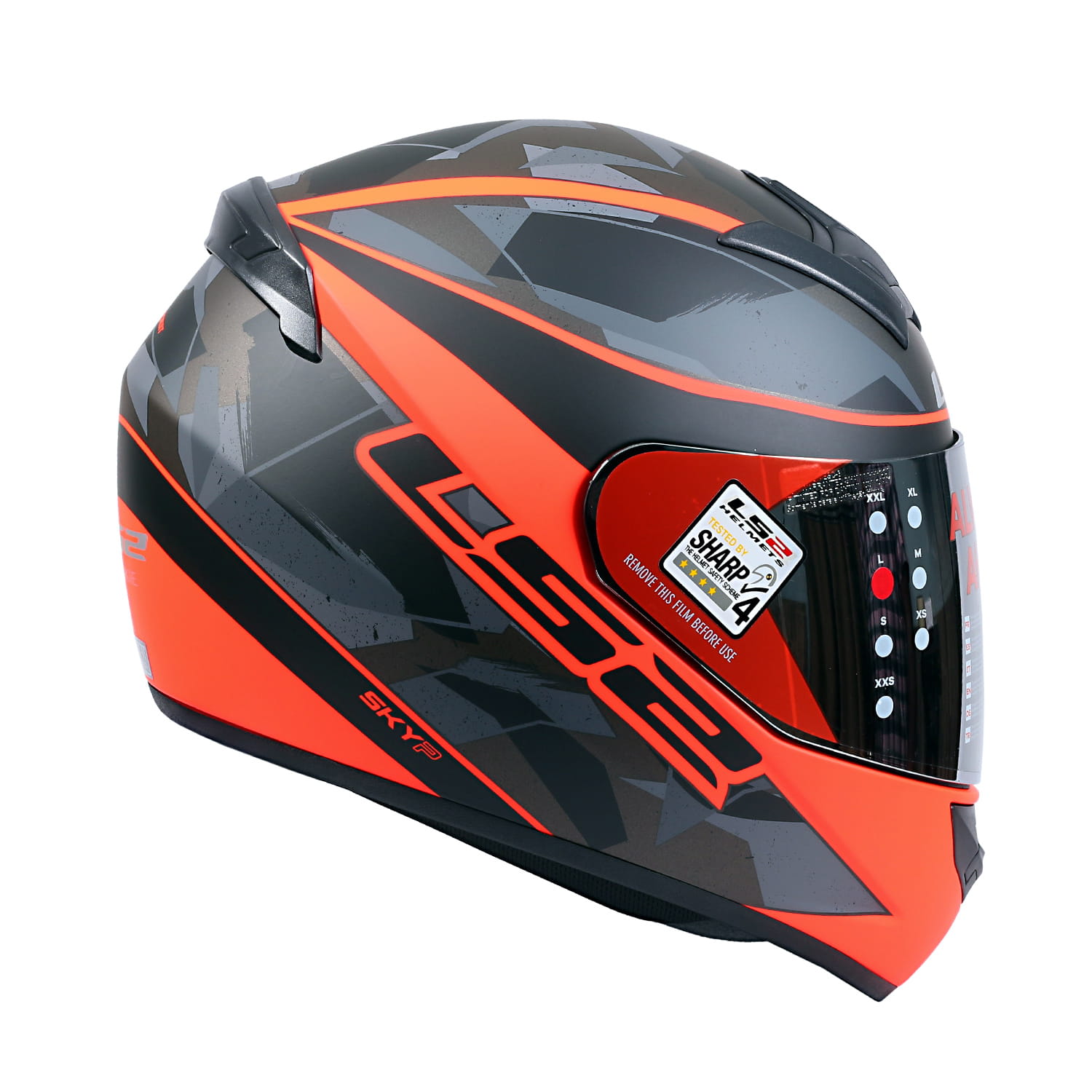 CASCO LS2 FF 352 RECRUIT NGO NARANJO MAT