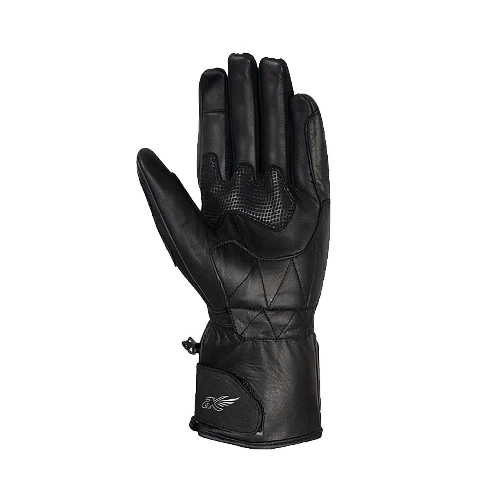 GUANTE ATROX CE 4312 LARGO CUERO NEGRO/ROJO