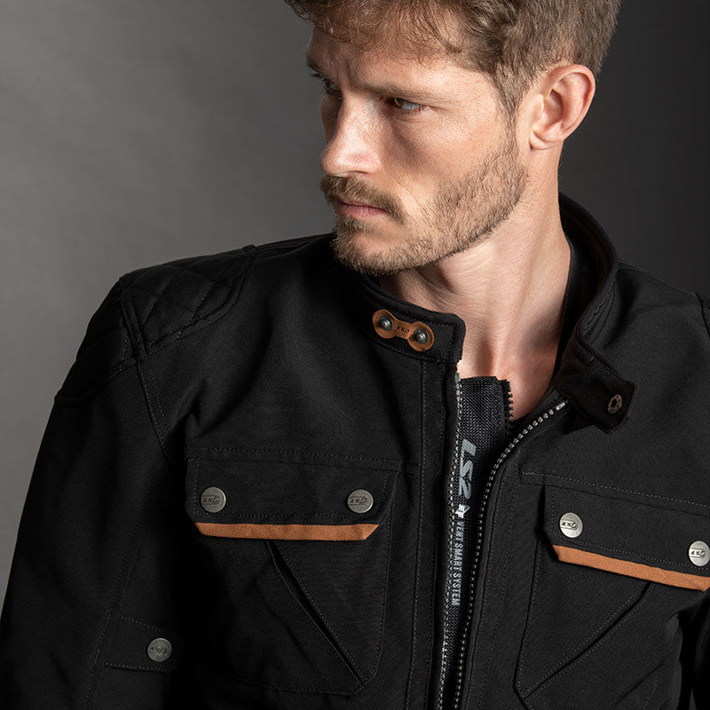 CHAQUETA LS2 BULLET URBANA NEGRA