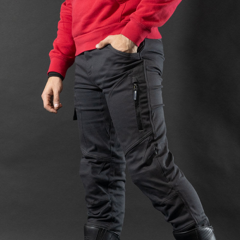 PANTALON LS2 STRAIGHT GRIS OSCURO