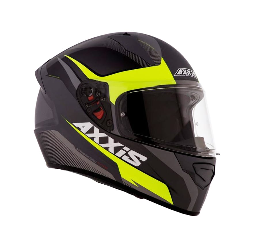 CASCO AXXIS STINGER DIVIDE NEGRO AMARILLO MATE