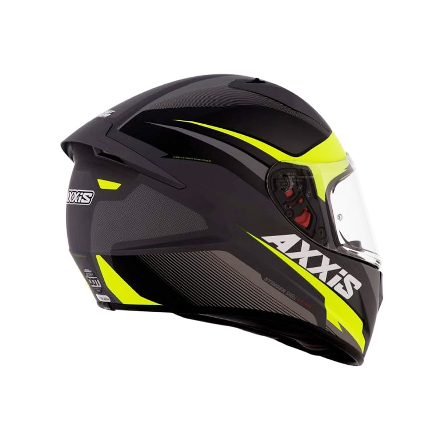 CASCO AXXIS STINGER DIVIDE NEGRO AMARILLO MATE