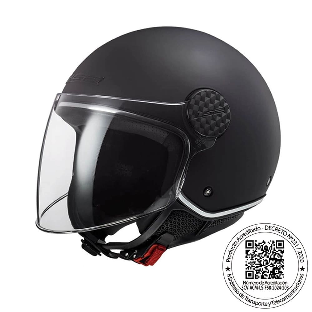 CASCO LS2 OF558 SPHERE LUX II NEGRO MATE