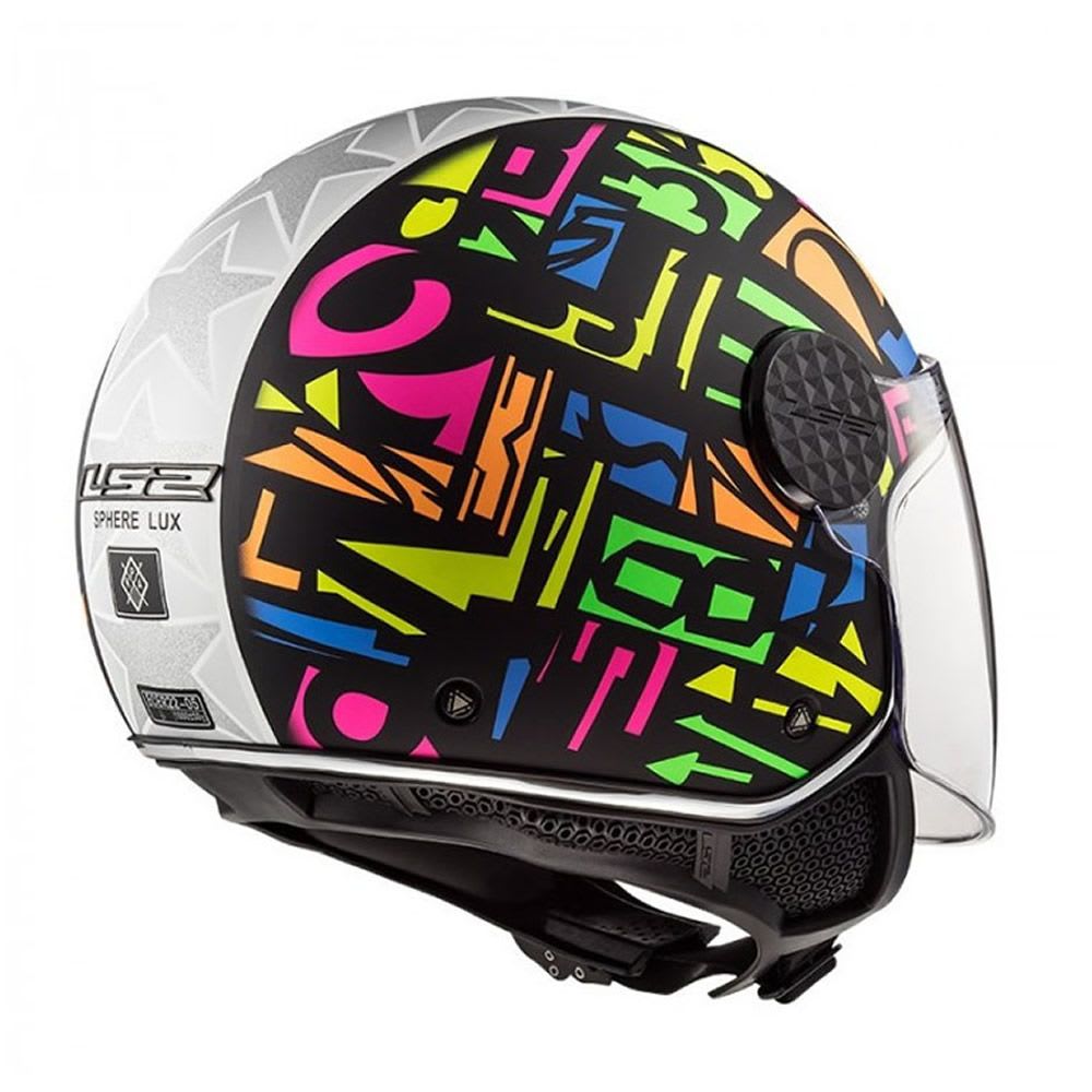 CASCO LS2 OF558 SPHERE LUX CRISP NEGRO AMARILLO