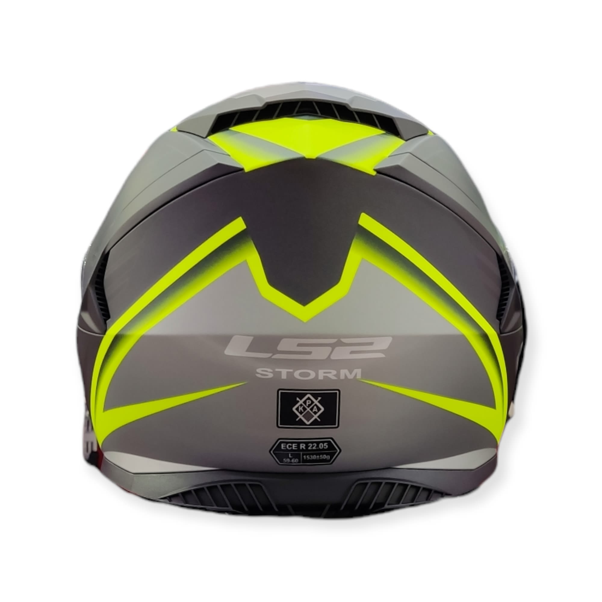 CASCO LS2 FF 800 STORM NERVE NEGRO MATE H-V AMARILLO
