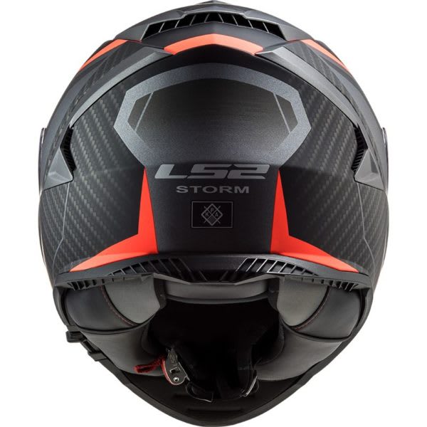 CASCO LS2 FF 800 STORM RACER TITANIO NARANJO MATE