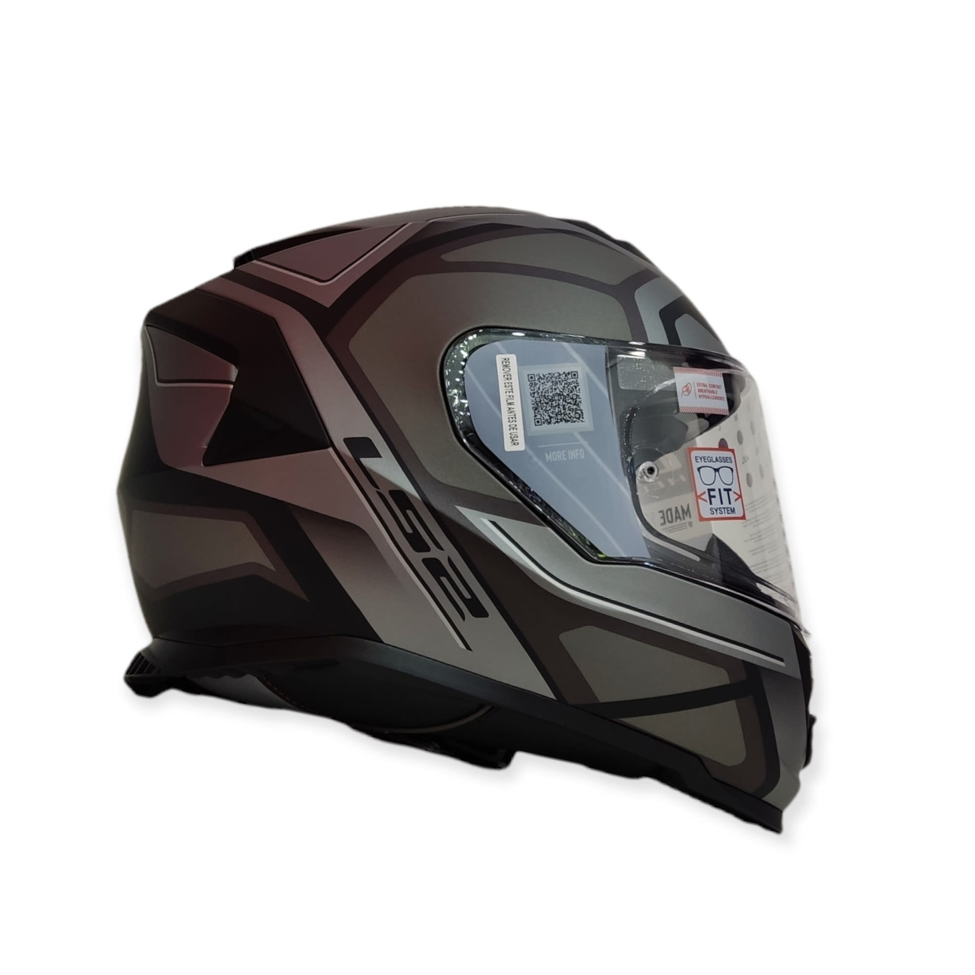 CASCO LS2 FF 800 STORM FASTER MAT TITANIO